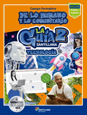 La guía Santillana 2 Tecnología, incluye Multiples lenguajes