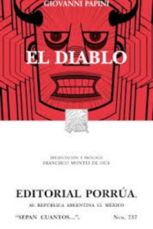 Portada del libro El diablo de Giovanni Papini, una obra profunda de Literatura y ensayo filosófico sobre la figura del mal.