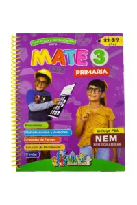 Portada del libro Ejercicios y Actividades para Mate 3 de Editorial García, una guía esencial sobre libro de matemáticas para tercer grado de primaria.
