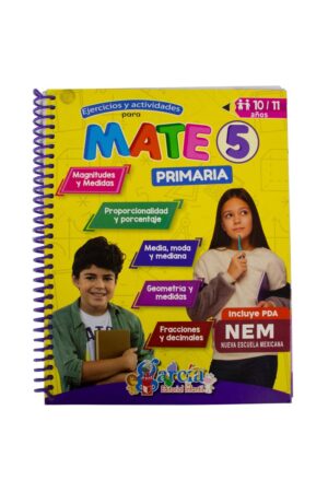 Portada del libro Ejercicios y Actividades para Mate 5 de Editorial García, una guía esencial sobre libro de matemáticas para quinto de primaria.