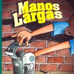 Portada del libro Manos largas de Roger Collinson, una novela de aventuras y humor clasificada en la categoría de literatura juvenil publicada por el Fondo de Cultura Económica.