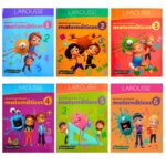 Portada del paquete de libros de la colección completa Ejercicios y Problemas Matemáticos 1 al 6 Primaria de Larousse Ediciones, una guía esencial sobre ejercicios matemáticos primaria.