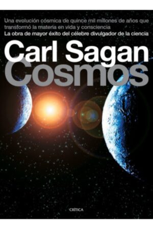 Portada del libro Cosmos de Carl Sagan, una guía esencial sobre divulgación científica y astronomía.